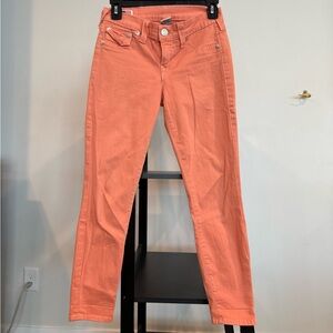 True Religion Vibrant Salmon Jeans size 26 smoke free, pet free home